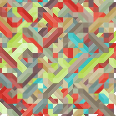 Renkli Elmaslar illüzyon arka plan soyut illüstrasyon