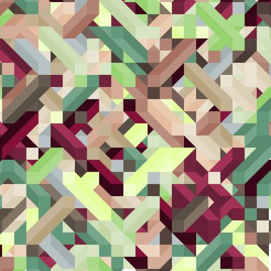 Renkli Elmaslar illüzyon arka plan soyut illüstrasyon