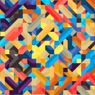 Renkli Elmaslar illüzyon arka plan soyut illüstrasyon