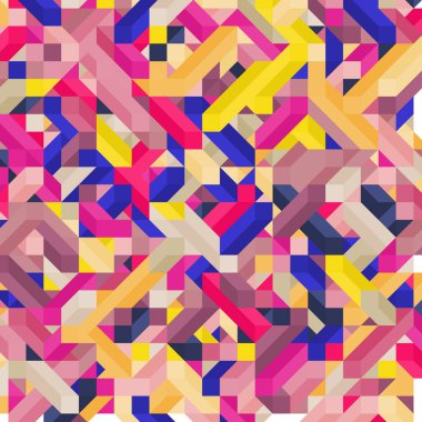 Renkli Elmaslar illüzyon arka plan soyut illüstrasyon