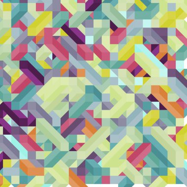 Renkli Elmaslar illüzyon arka plan soyut illüstrasyon