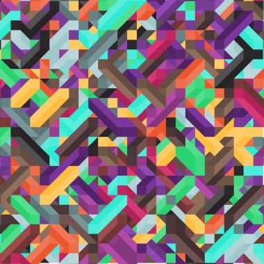 Renkli Elmaslar illüzyon arka plan soyut illüstrasyon