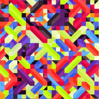 Renkli Elmaslar illüzyon arka plan soyut illüstrasyon