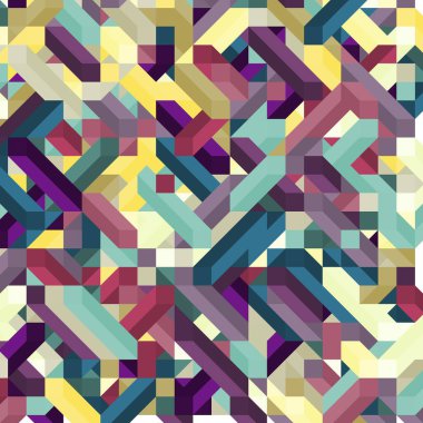 Renkli Elmaslar illüzyon arka plan soyut illüstrasyon