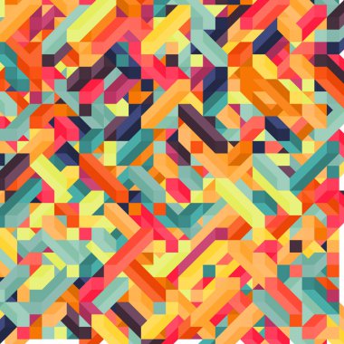 Renkli Elmaslar illüzyon arka plan soyut illüstrasyon