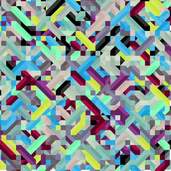 Farbe Diamanten Illusion Hintergrund Abstrakte Illustration — Stockvektor