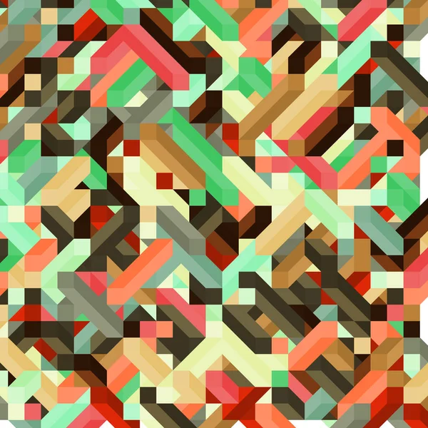 Couleur Diamants Illusion Fond Abstrait Illustration — Image vectorielle