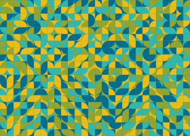 Soyut Geometrik Desen üretken hesaplama sanatı çizimi