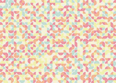 Soyut Geometrik Desen üretken hesaplama sanatı çizimi