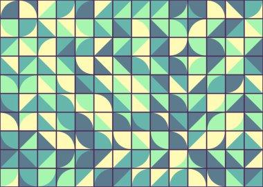 Soyut Geometrik Desen üretken hesaplama sanatı çizimi