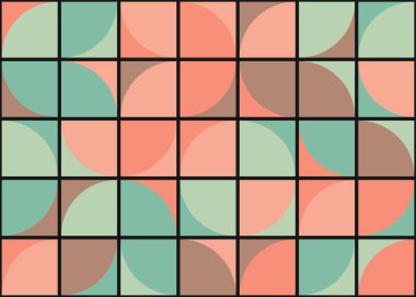 Soyut Geometrik Desen üretken hesaplama sanatı çizimi