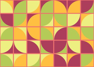 Soyut Geometrik Desen üretken hesaplama sanatı çizimi