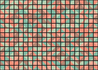 Soyut Geometrik Desen üretken hesaplama sanatı çizimi