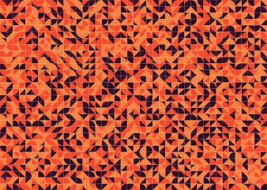 Soyut Geometrik Desen üretken hesaplama sanatı çizimi