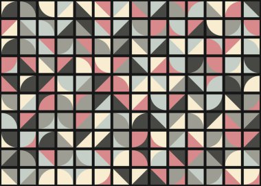 Soyut Geometrik Desen üretken hesaplama sanatı çizimi