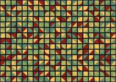 Soyut Geometrik Desen üretken hesaplama sanatı çizimi