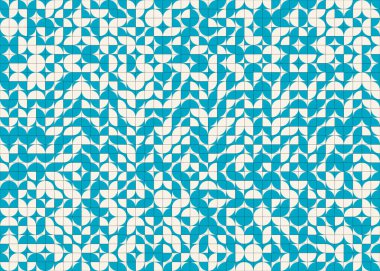 Soyut Geometrik Desen üretken hesaplama sanatı çizimi