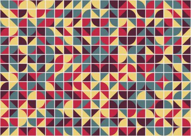 Soyut Geometrik Desen üretken hesaplama sanatı çizimi