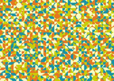 Soyut Geometrik Desen üretken hesaplama sanatı çizimi