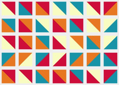 Soyut Geometrik Desen üretken hesaplama sanatı çizimi