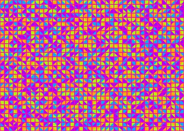 Soyut Geometrik Desen üretken hesaplama sanatı çizimi