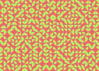 Soyut Geometrik Desen üretken hesaplama sanatı çizimi