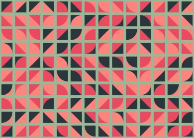 Soyut Geometrik Desen üretken hesaplama sanatı çizimi