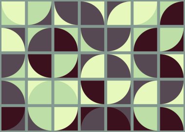 Soyut Geometrik Desen üretken hesaplama sanatı çizimi