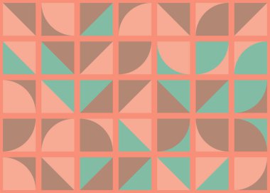 Soyut Geometrik Desen üretken hesaplama sanatı çizimi