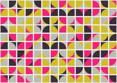 Soyut Geometrik Desen üretken hesaplama sanatı çizimi