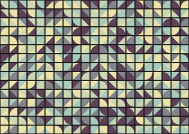 Soyut Geometrik Desen üretken hesaplama sanatı çizimi