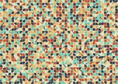 Soyut Geometrik Desen üretken hesaplama sanatı çizimi