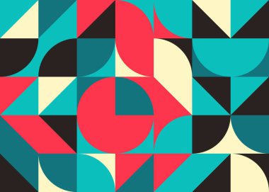 Soyut Geometrik Desen üretken hesaplama sanatı çizimi