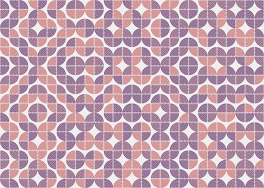 Soyut Geometrik Desen üretken hesaplama sanatı çizimi