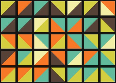 Soyut Geometrik Desen üretken hesaplama sanatı çizimi