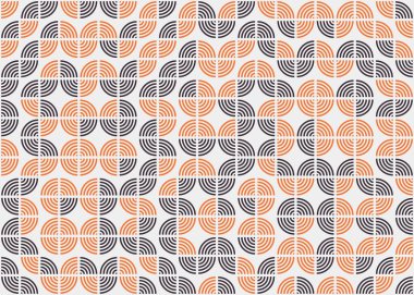 Soyut Geometrik Desen üretken hesaplama sanatı çizimi