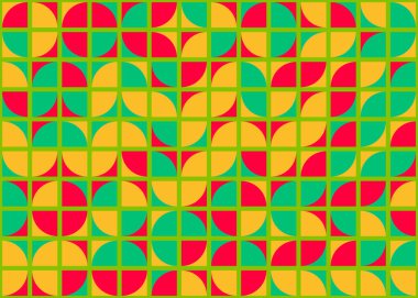 Soyut Geometrik Desen üretken hesaplama sanatı çizimi