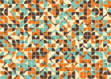 Soyut Geometrik Desen üretken hesaplama sanatı çizimi