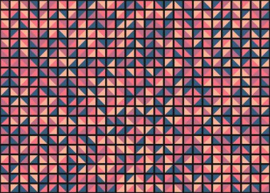 Soyut Geometrik Desen üretken hesaplama sanatı çizimi