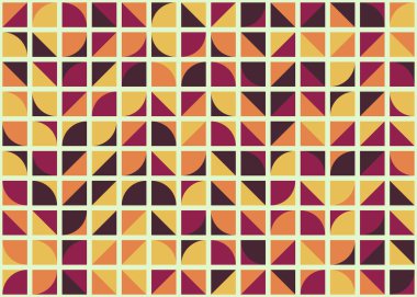 Soyut Geometrik Desen üretken hesaplama sanatı çizimi