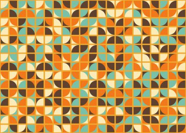 Soyut Geometrik Desen üretken hesaplama sanatı çizimi