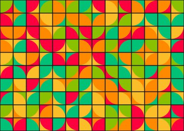 Soyut Geometrik Desen üretken hesaplama sanatı çizimi