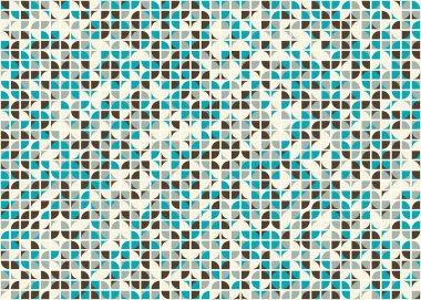 Soyut Geometrik Desen üretken hesaplama sanatı çizimi