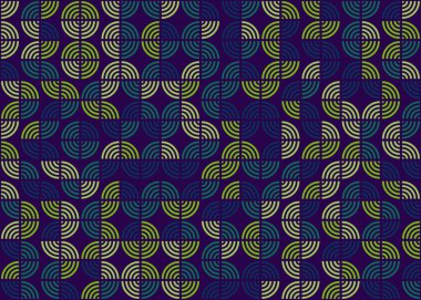 Soyut Geometrik Desen üretken hesaplama sanatı çizimi