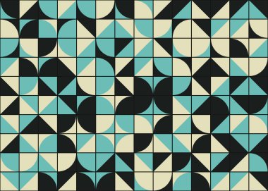 Soyut Geometrik Desen üretken hesaplama sanatı çizimi