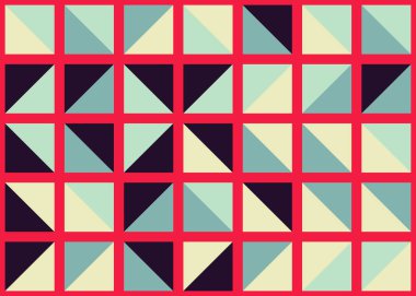 Soyut Geometrik Desen üretken hesaplama sanatı çizimi