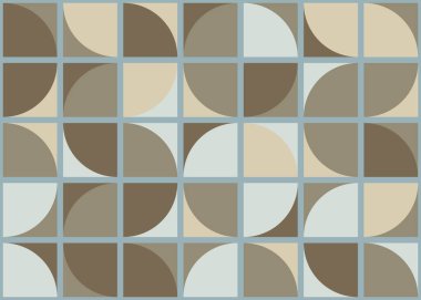 Soyut Geometrik Desen üretken hesaplama sanatı çizimi