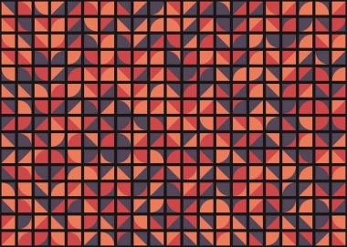 Soyut Geometrik Desen üretken hesaplama sanatı çizimi