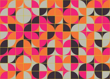 Soyut Geometrik Desen üretken hesaplama sanatı çizimi