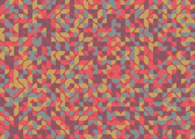 Soyut Geometrik Desen üretken hesaplama sanatı çizimi